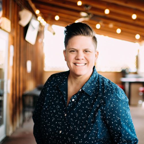 Stef Simmons, mortgage broker, smiling